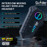 GUIDER G10 WIRELESS MOTORCYCLE HELMET BLUETOOTH HEADSET | BIKER SHOPPEE