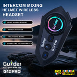 GUIDER G12 PRO 2 RIDER MOTORCYCLE BLUETOOTH INTERCOM HEADSET | BIKER SHOPPEE