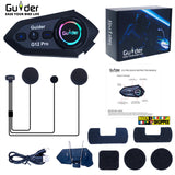 Guider G12 Pro Two Riders motorcycle helmet intercom with RGB light