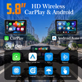 GUIDER 5.8" HD WIRELESS CARPLAY & ANDROID AUTO MOTORCYCLE SMART SYSTEM | DUAL HD DASHCAMS | BLE TIRE PRESSURE MONITORING (TPMS) | IP67 WATERPROOF BIKE TOUCHSCREEN CONSOLE