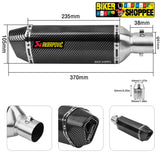 AKRAPOVIC 6 CUT EXHAUST CARBON