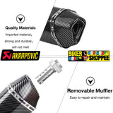 AKRAPOVIC 6 CUT EXHAUST CARBON