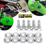 AERO RACEFLEX CNC BOLT & WASHER KIT SETOF10 SILVER| BIKER SHOPPEE