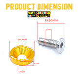 AERO RACEFLEX CNC BOLT & WASHER KIT SETOF10 GOLDEN | BIKER SHOPPEE