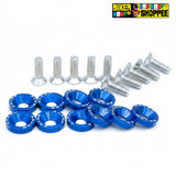 AERO RACEFLEX CNC BOLT & WASHER KIT SETOF10 BLUE | BIKER SHOPPEE