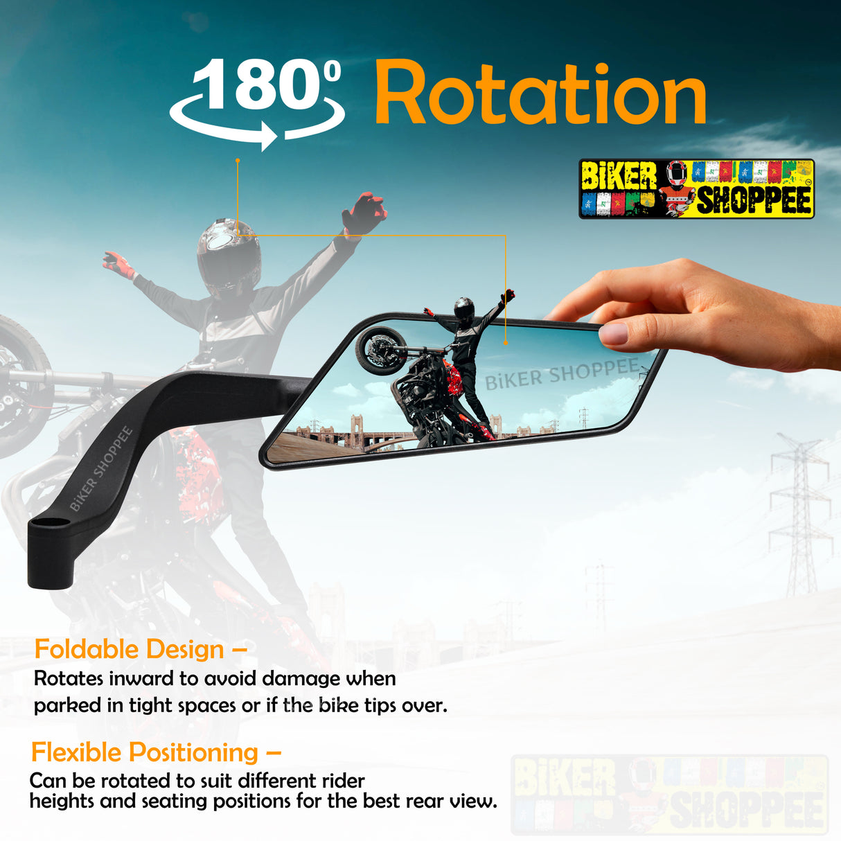 AERO WING V7 REAR VIEW MIRROR NAKED