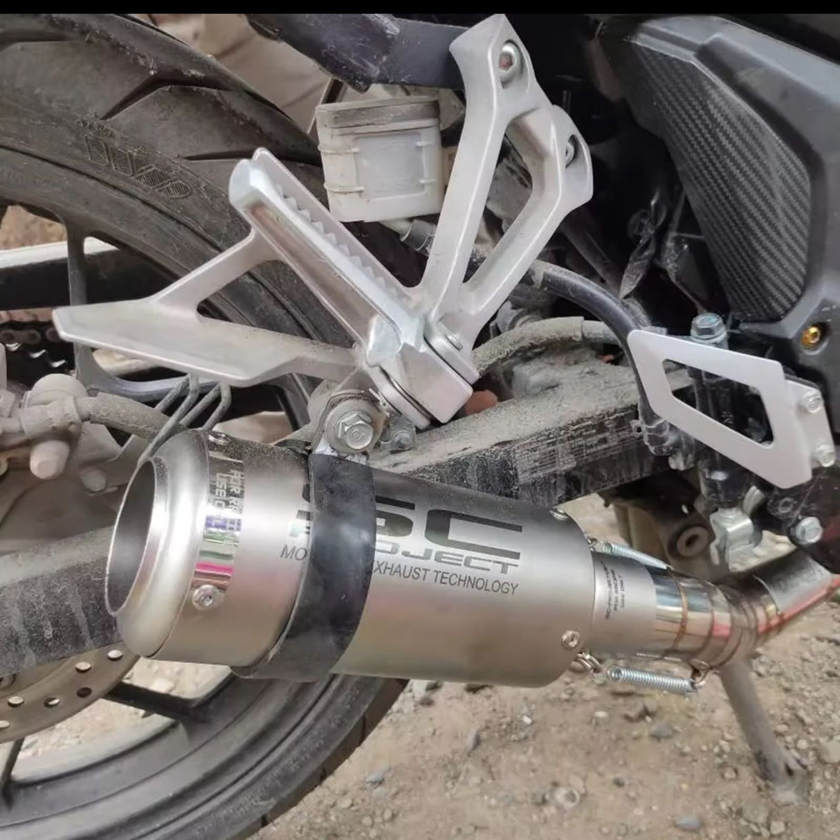 SC PROJECT EXHAUST (SHORT) SILVER