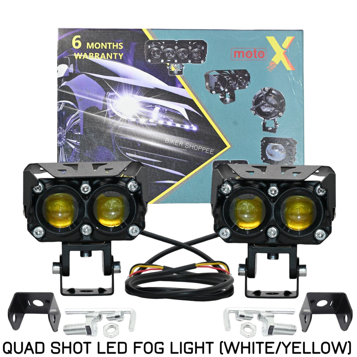 QUAD SHOT LED FOG LIGHT PAIR MOTO X