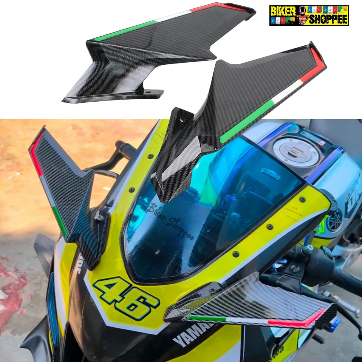 AERO MID CARBON WING WITH MIRROR