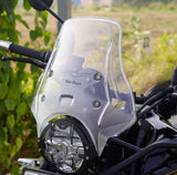 TOURING VISOR FOR ROUND HEADLIGHT MOTORCYCLE (CLEAR)