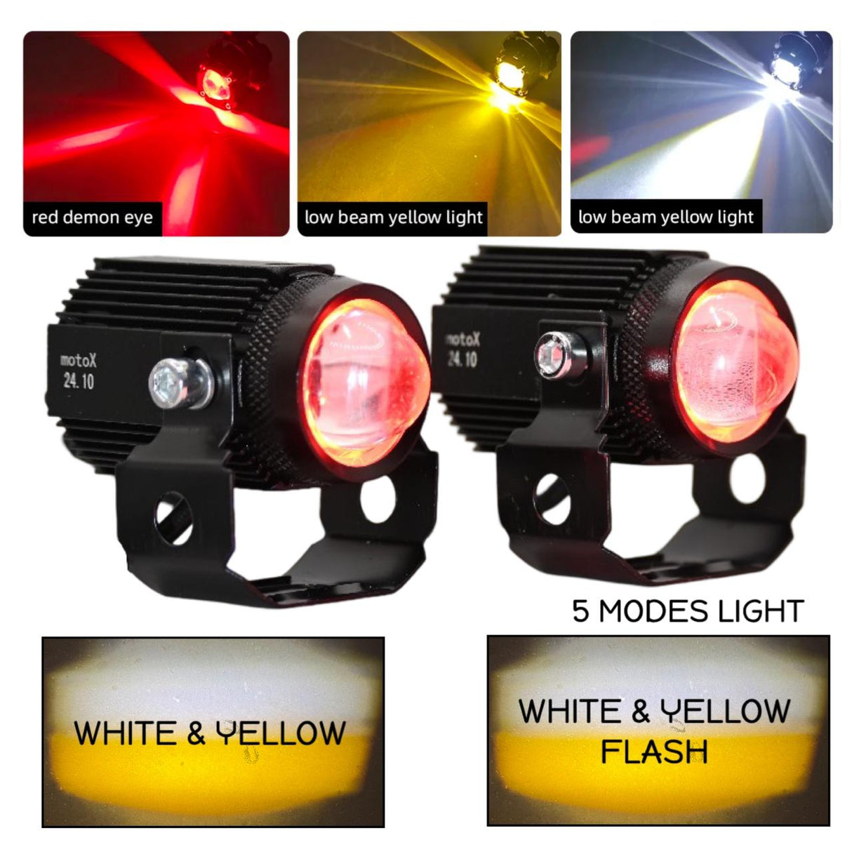 RED EYE DEVIL MINI DRIVE LED FOG LIGHT MOTOX