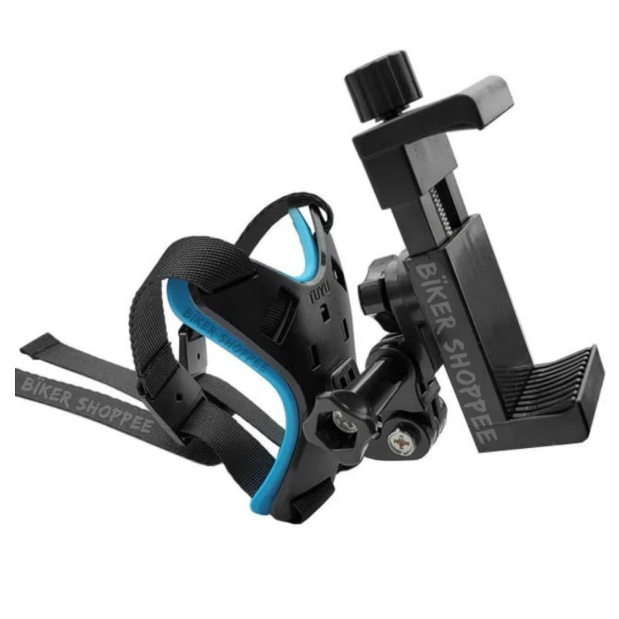 HELMET CHIN STRAP MOUNT WITH PHONE HOLDER