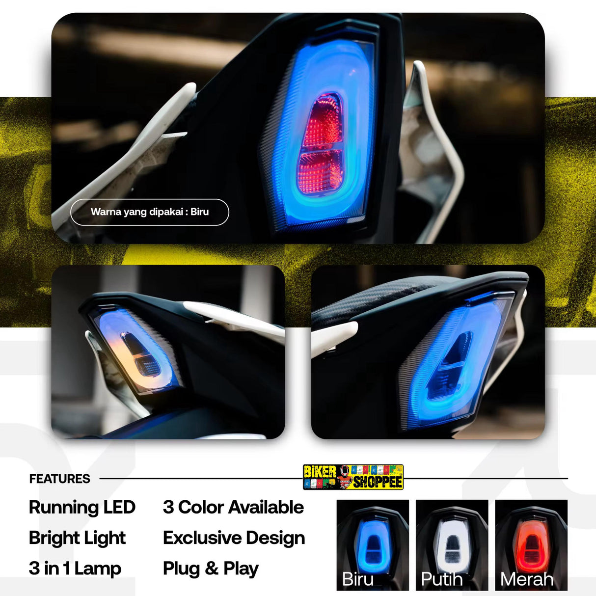 R15 R1 INSPIRED TAIL LIGHT FOR R15V3 : R15v4