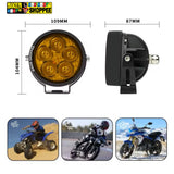 LiUHJG 5 LED CREE FOG LIGHT WITH WIRING HARNESS KIT