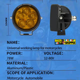 LiUHJG 5 LED CREE FOG LIGHT WITH WIRING HARNESS KIT