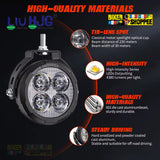 LiUHJG 4 LED CREE FOG LIGHT WITH WIRING HARNESS KIT