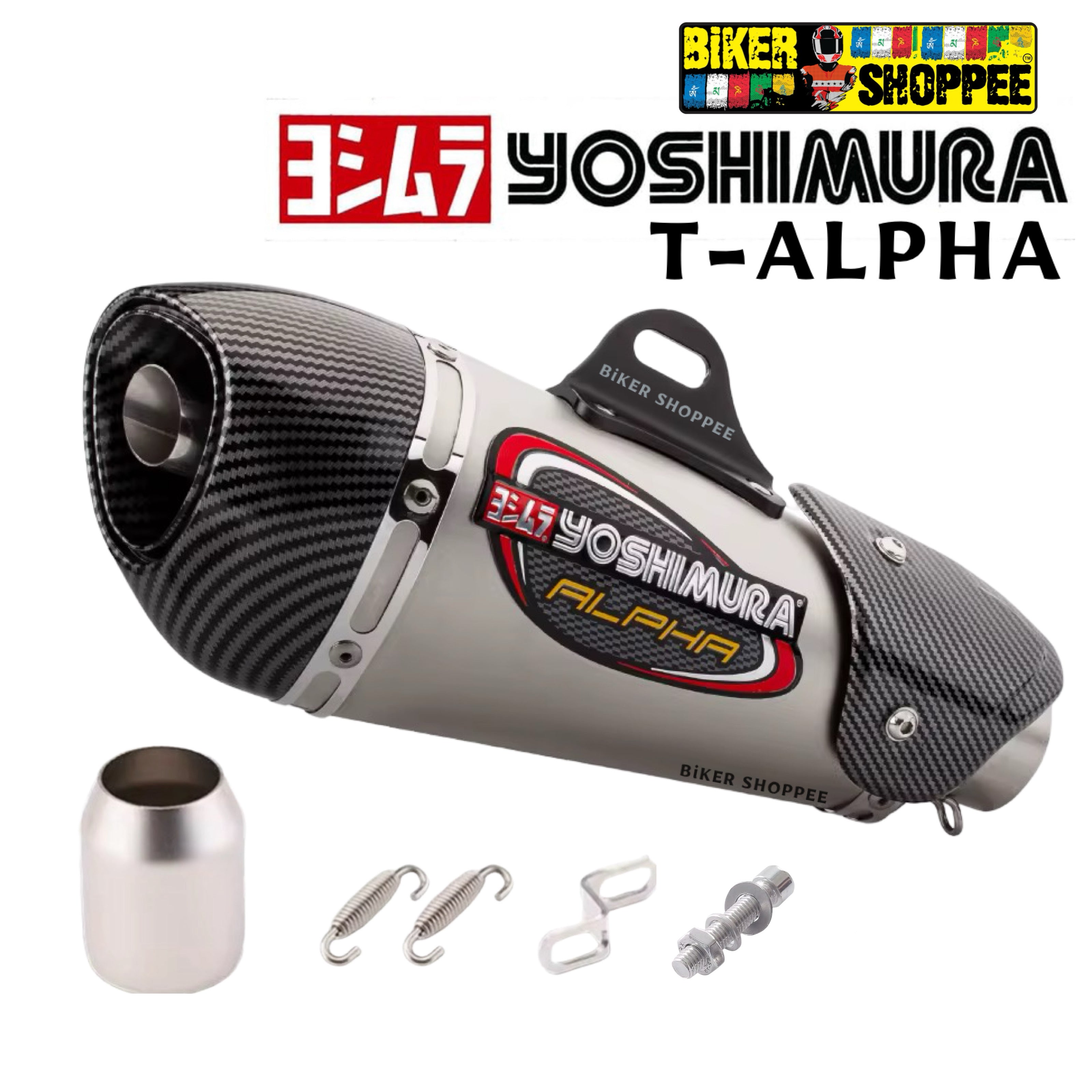 YOSHIMURA T ALPHA EXHAUST SILVER | BiKER SHOPPEE