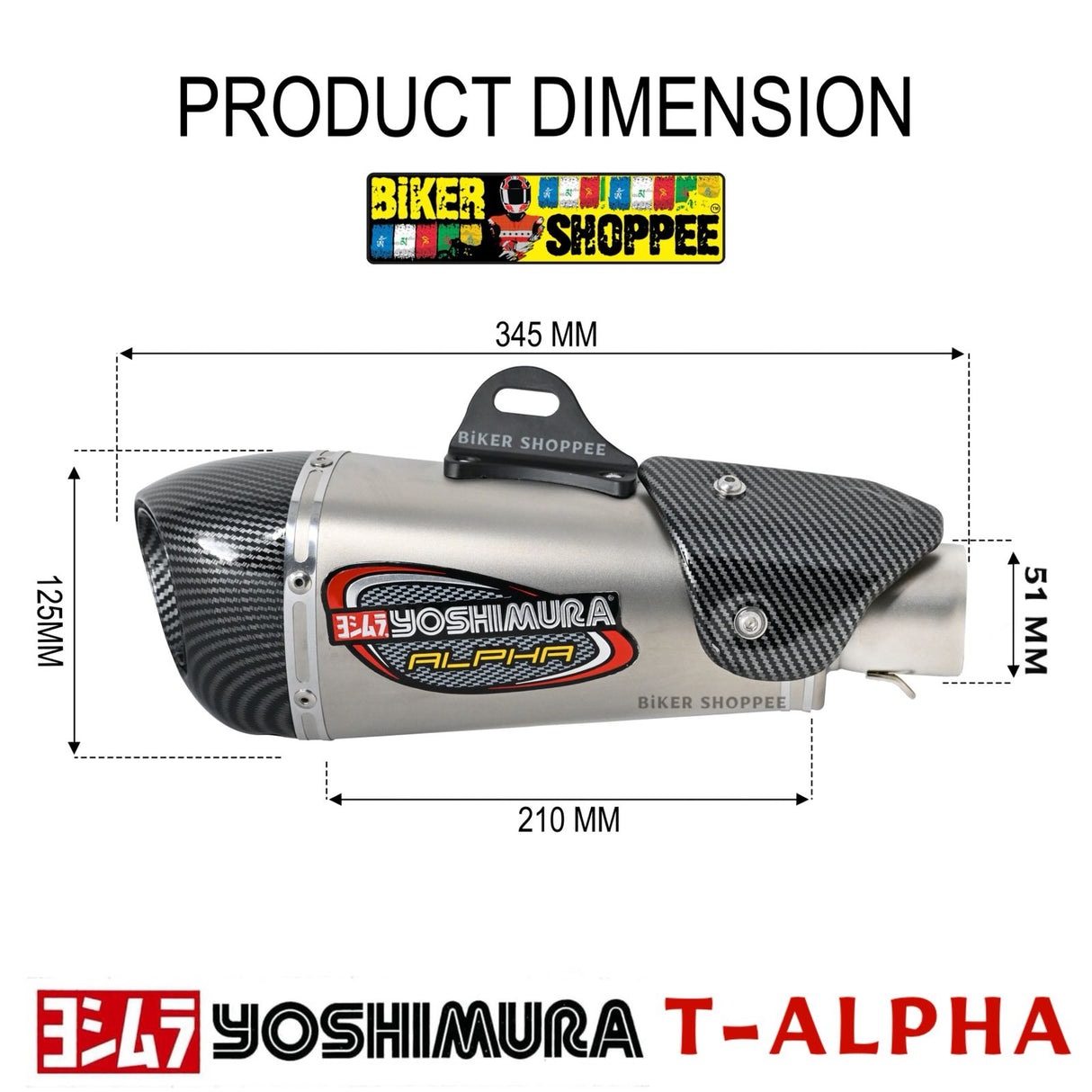 YOSHIMURA T ALPHA EXHAUST SILVER