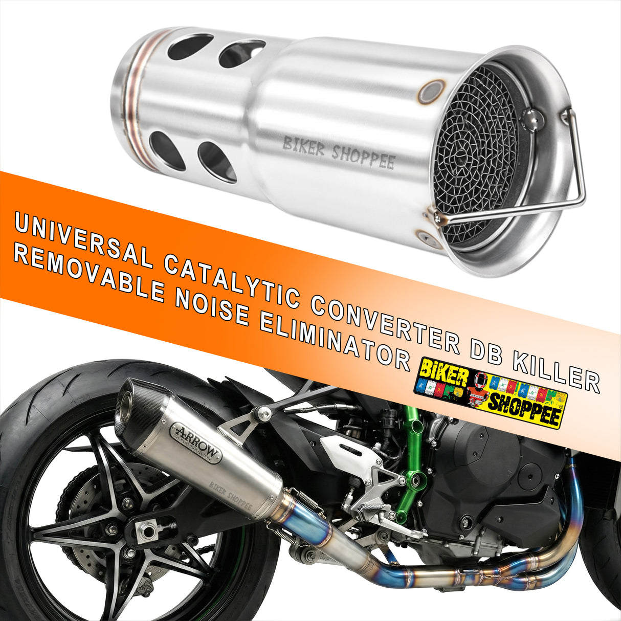 CATALYTIC CONVERTER UNIVERSAL 51MM EXHAUST DB KILLER