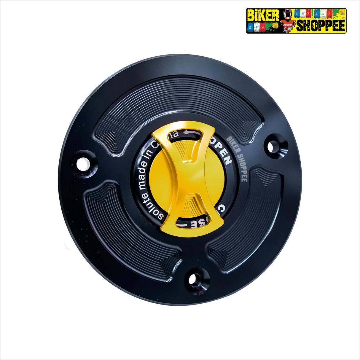 KTM DUKE & RC CNC KEYLESS QUICK RELEASE FUEL TANK CAP GOLDEN