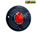 KTM DUKE & RC CNC KEYLESS QUICK RELEASE FUEL TANK CAP RED