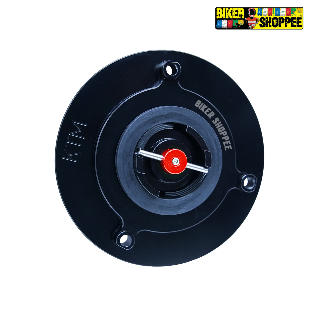 KTM DUKE & RC CNC KEYLESS QUICK RELEASE FUEL TANK CAP RED