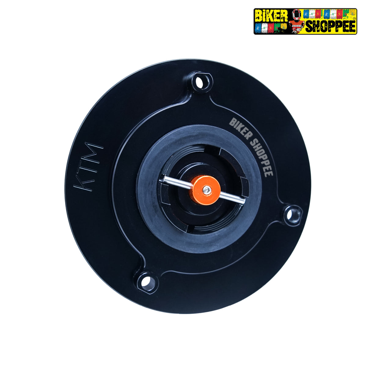 KTM DUKE & RC CNC KEYLESS QUICK RELEASE FUEL TANK CAP ORANGE