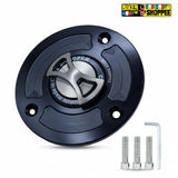 KTM DUKE & RC CNC KEYLESS QUICK RELEASE FUEL TANK CAP GRAY