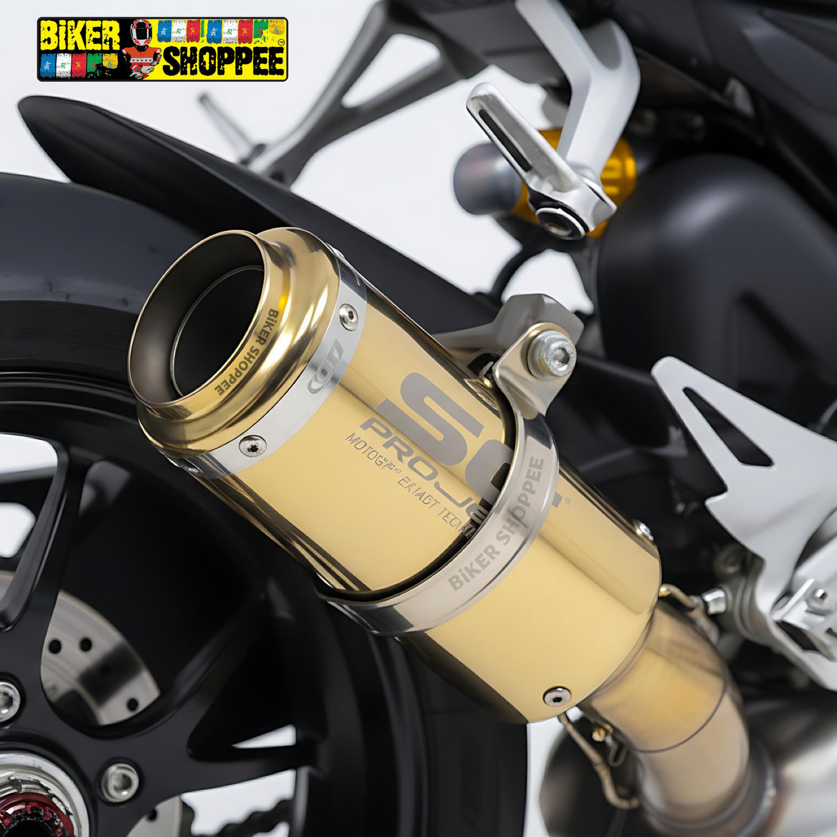 SC PROJECT EXHAUST SHORT GOLDEN