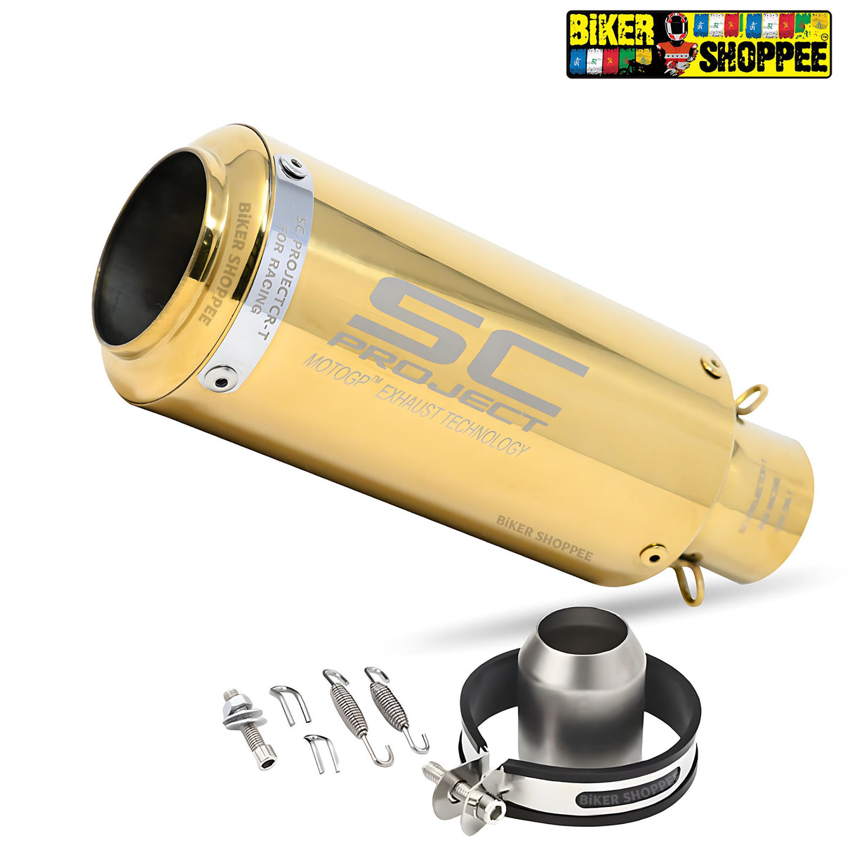 SC PROJECT EXHAUST SHORT GOLDEN
