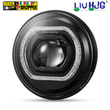 LIU HJG C-316 CHROMA VORTEX 7 INCH HALO RING RGB AI LED HEADLIGHT | BIKER SHOPPEE