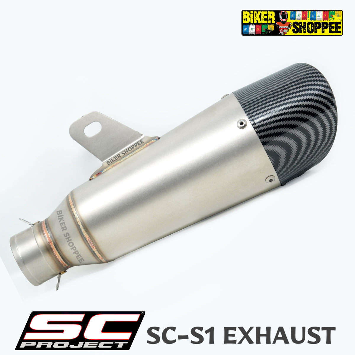 Sc Project Merchandise SC PROJECT S1 EXHAUST DOUBLE SLIDE CUT – BiKER SHOPPEE