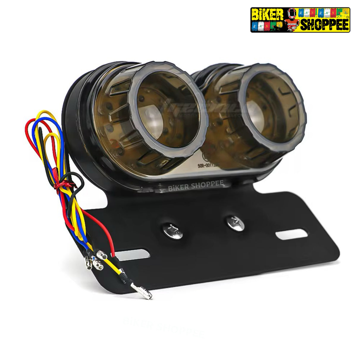 TWINS ROUND INTEGRATED CUSTOM TAIL LIGHT SMOKE BLACK