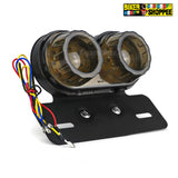 TWINS ROUND INTEGRATED CUSTOM TAIL LIGHT SMOKE BLACK