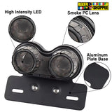 TWINS ROUND INTEGRATED CUSTOM TAIL LIGHT SMOKE BLACK