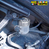 YAMAHA CNC REAR BRAKE FLUID RESERVOIR CAP SILVER | BIKER SHOPPEE