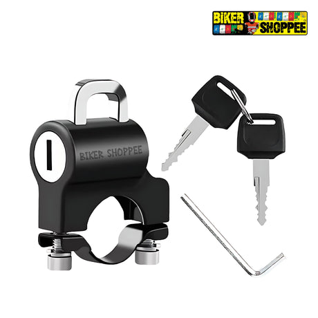 MOTORCYCLE HELMET LOCK