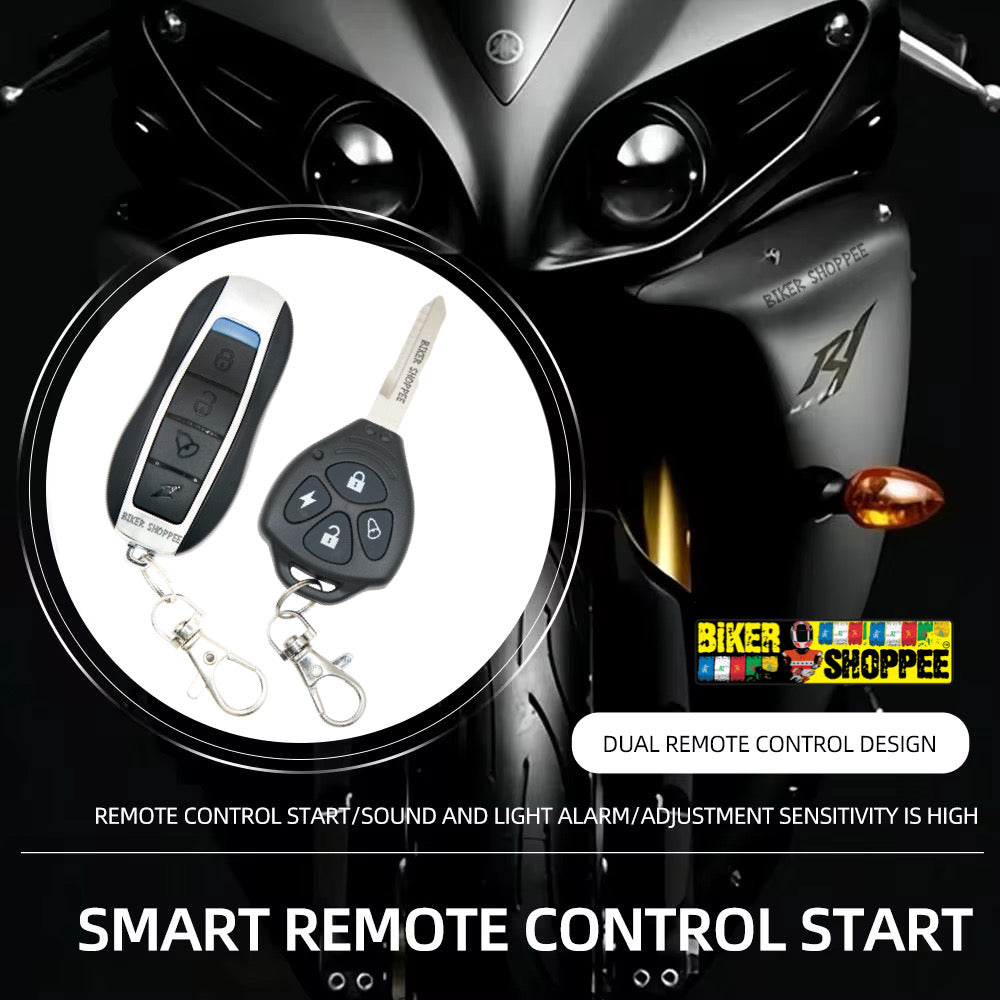 TALKING ALARM CENTER LOCKING FOR MOTORCYCLE