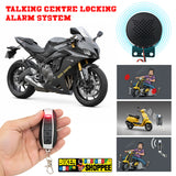 TALKING ALARM CENTER LOCKING FOR MOTORCYCLE