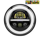 LIU HJG H-C305 MINUS RING PRO 7 INCH LED HEADLIGHT WITH FOG LIGHT | BIKER SHOPPEE