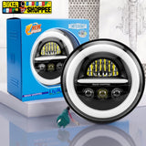 LIU HJG H-C305 MINUS RING PRO 7 INCH LED HEADLIGHT WITH FOG LIGHT | BIKER SHOPPEE