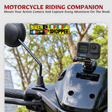 MOTORCYCLE WINDSHIELD ACTION CAMERA CLAMP MOUNT FOR GOPRO INSTA360 DJI | BIKER SHOPPEE