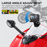 MOTORCYCLE WINDSHIELD ACTION CAMERA CLAMP MOUNT FOR GOPRO INSTA360 DJI | BIKER SHOPPEE