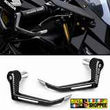 UNIVERSAL ELITE RACING CARBON LEVER GUARD GRAY | BIKER SHOPPEE