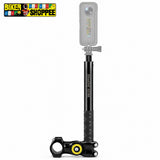 MOTORCYCLE TELESCOPIC SELFIE STICK WITH HANDLEBAR CAMERA MOUNT FOR INSTA360 GOPRO DJI | BIKER SHOPPEE