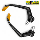 UNIVERSAL ELITE RACING CARBON LEVER GUARD GOLDEN | BIKER SHOPPEE
