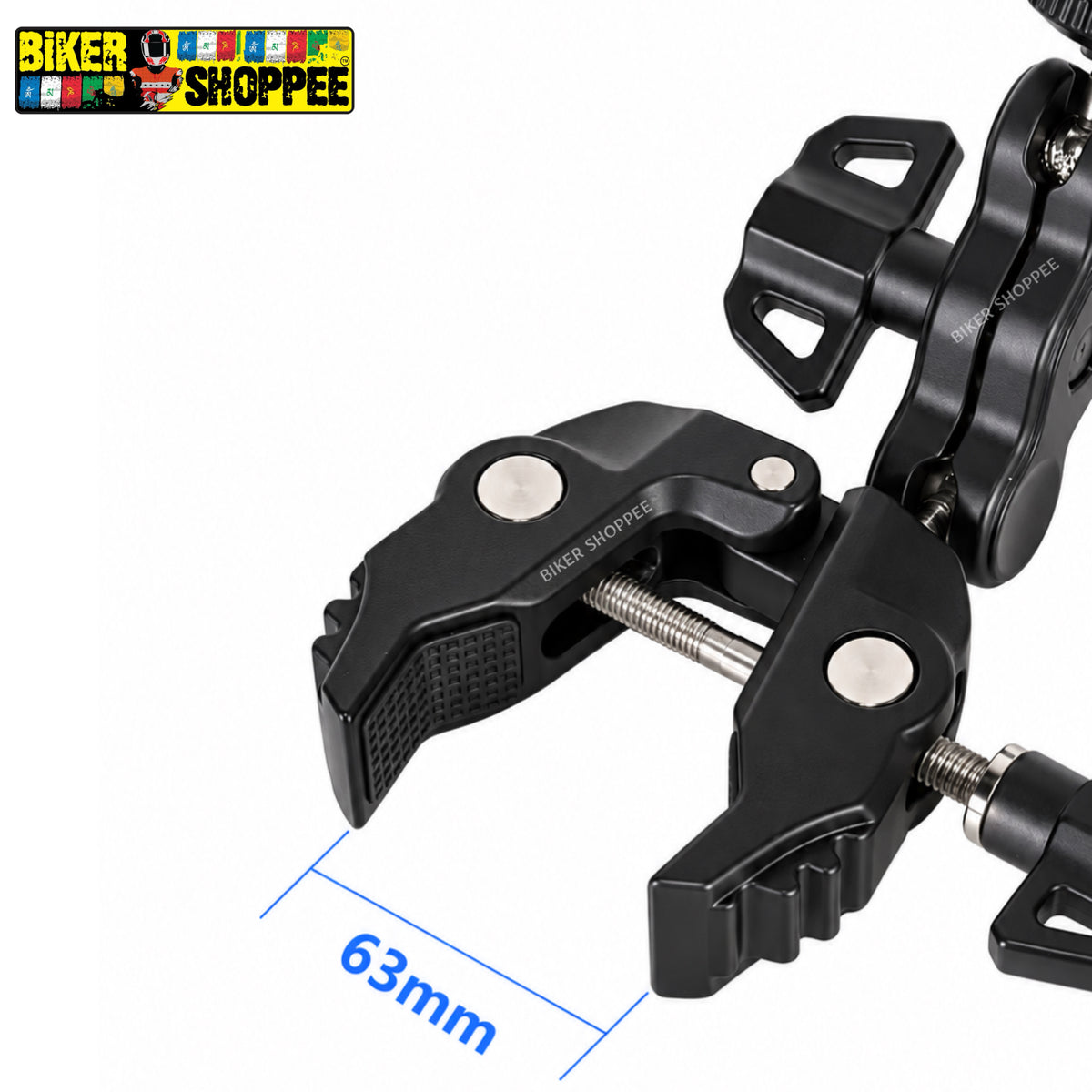 MOTORCYCLE ACTION CAMERA SUPER CLAMP MOUNT WITH 360° MAGIC ARM | BIKER SHOPPEE