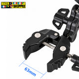 MOTORCYCLE ACTION CAMERA SUPER CLAMP MOUNT WITH 360° MAGIC ARM | BIKER SHOPPEE