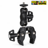 MOTORCYCLE ACTION CAMERA SUPER CLAMP MOUNT WITH 360° MAGIC ARM | BIKER SHOPPEE