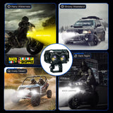 LITTLE MONSTER JX130 QUAD SHOT LED FOG LIGHT PAIR